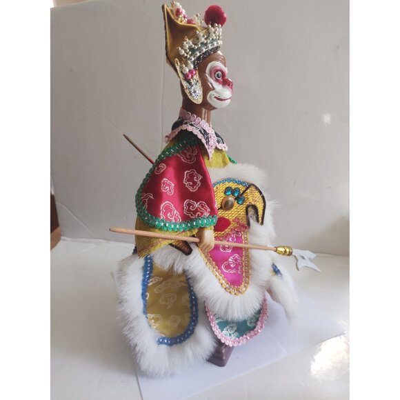 Vintage Oriental Hand puppet Chinese Warrior #1 Porcelain 12" - Picture 8 of 13